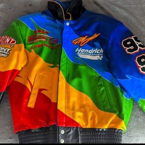Jeff Hamilton full Italian lambskin racing collection jacket. Jeff Gordon